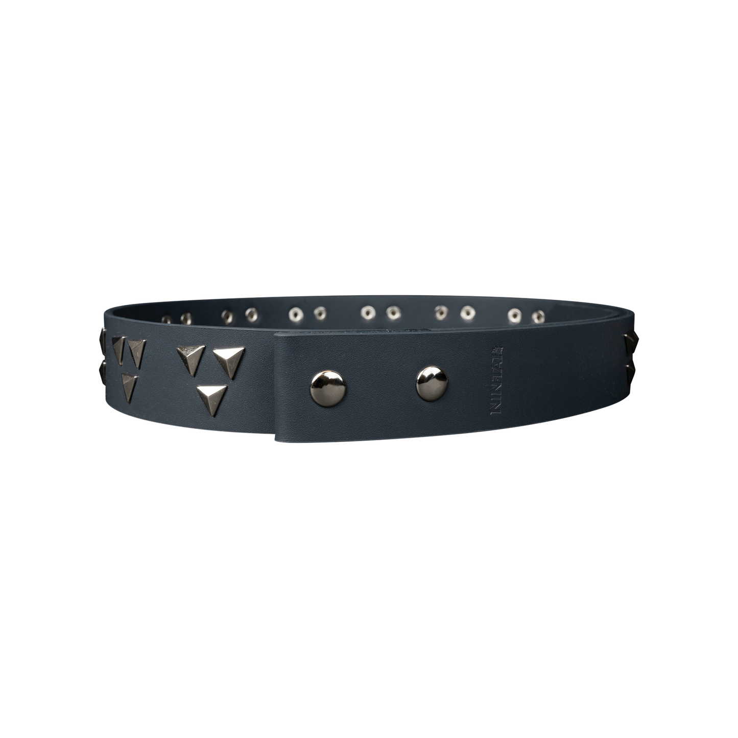 Grey Triangle Studded NT Belt Strap